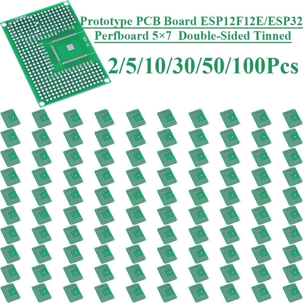 Esp8266 - 2~100Pcs 5X7 Double Sided Tin Plated