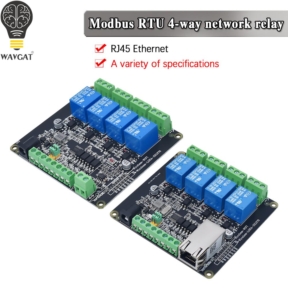 Esp32 Uart Module - WAVGAT RJ45 485 RTU 4-way relay