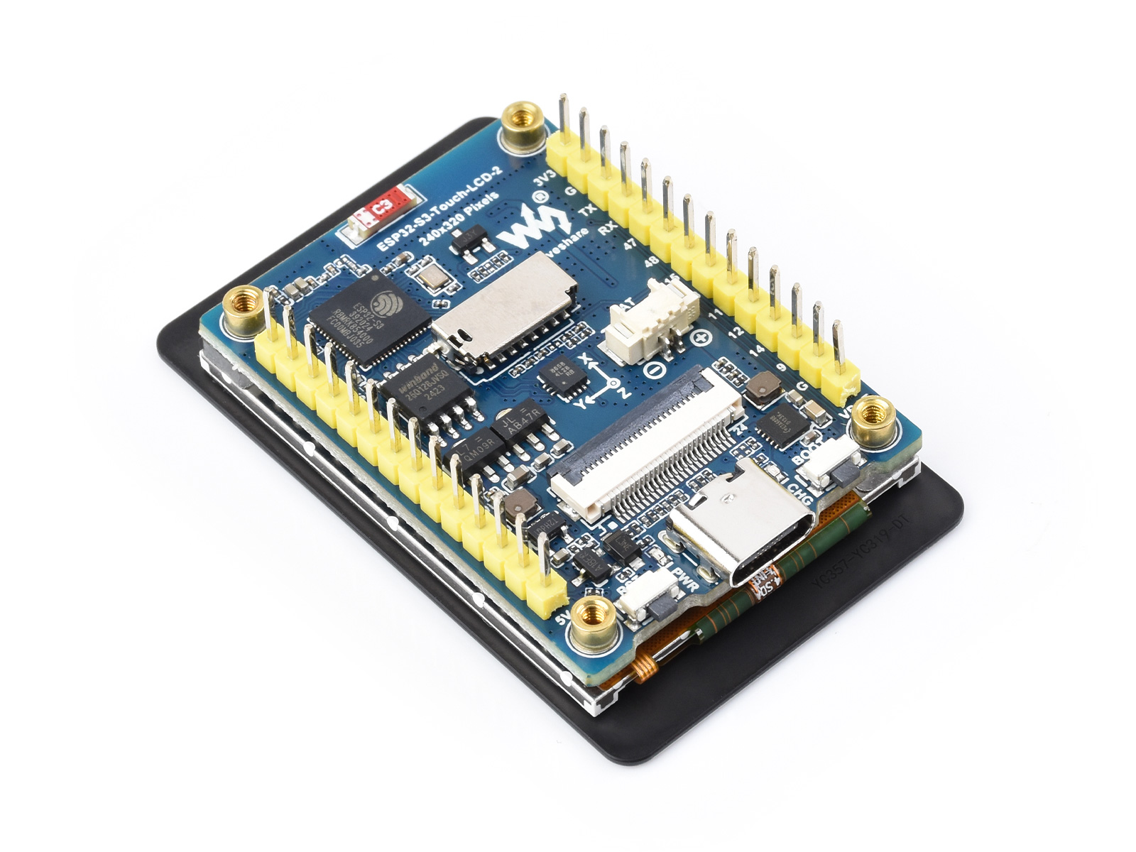 Waveshare ESP32-S3 2inch Capac - Esp32 S3 ulasan dan harga