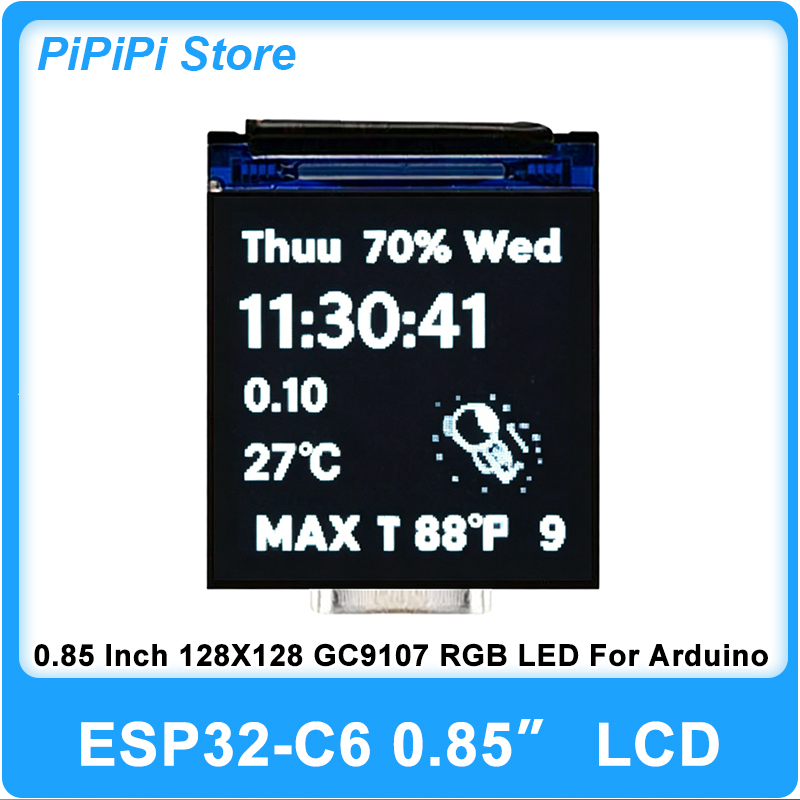 ESP32 C6 0.85 Inch 128X128 IPS - Esp32 Wifi Bluetooth Module ulasan dan harga