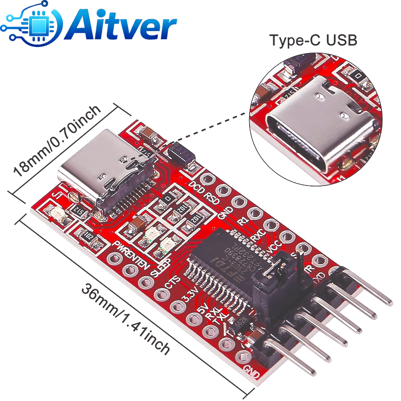FT232RL CH340N Type C USB to T - Esp32 Uart Module ulasan dan harga