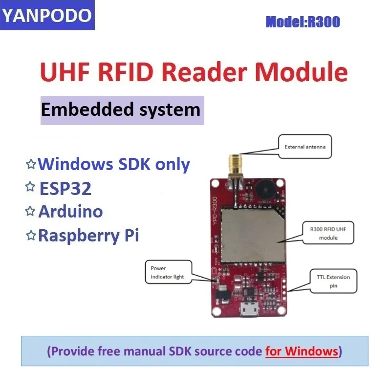 R300 UHF RFID Reader Module fo - Esp32 Uart Module ulasan dan harga