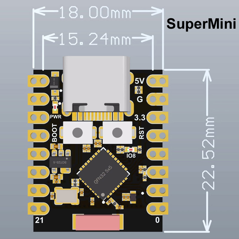 For ESP32-S3 Supermini Pro MIN - Espressif Esp32 ulasan dan harga