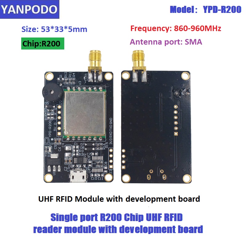 R200 Chip UHF RFID Reader Modu - Esp32 Uart Module ulasan dan harga